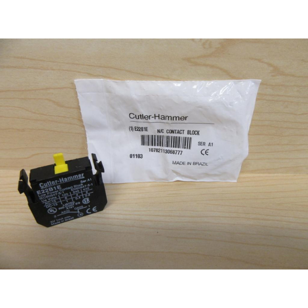 Cutler Hammer E22B1E Eaton Low Power Contact Block
