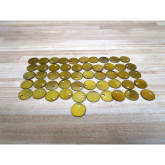 CH Hanson 1078B Brass Tags 1078B (Pack of 51) - New No Box