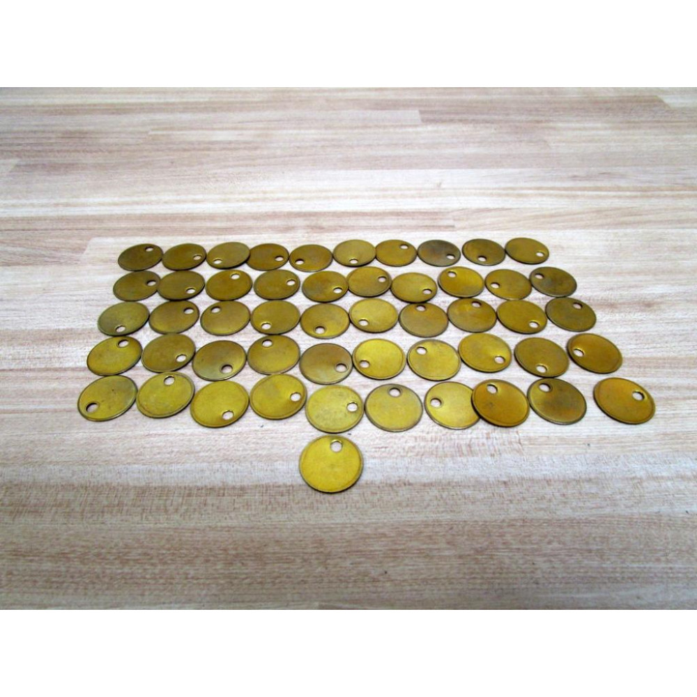 CH Hanson 1078B Brass Tags 1078B (Pack of 51) - New No Box