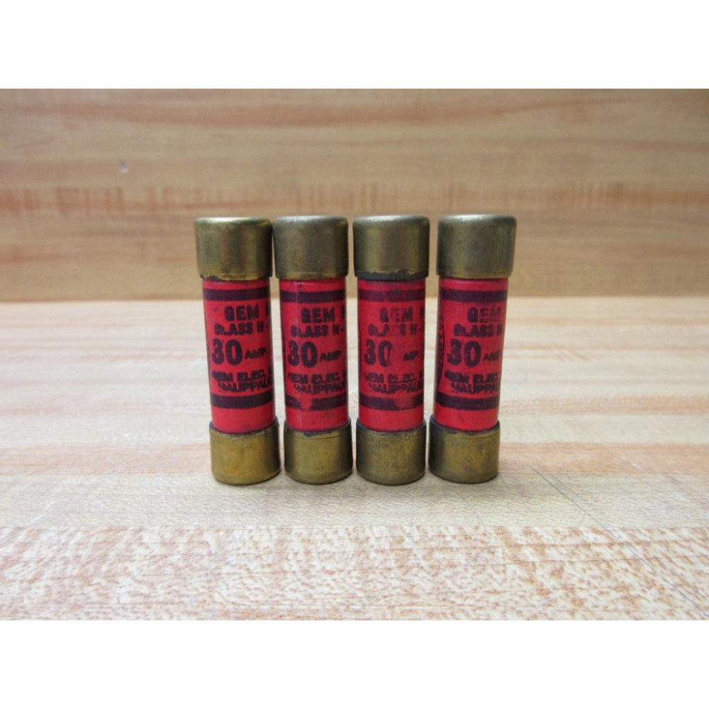GEM Electric OT-30 GEM MAJOR Fuse 30A (Pack of 4) - New No Box