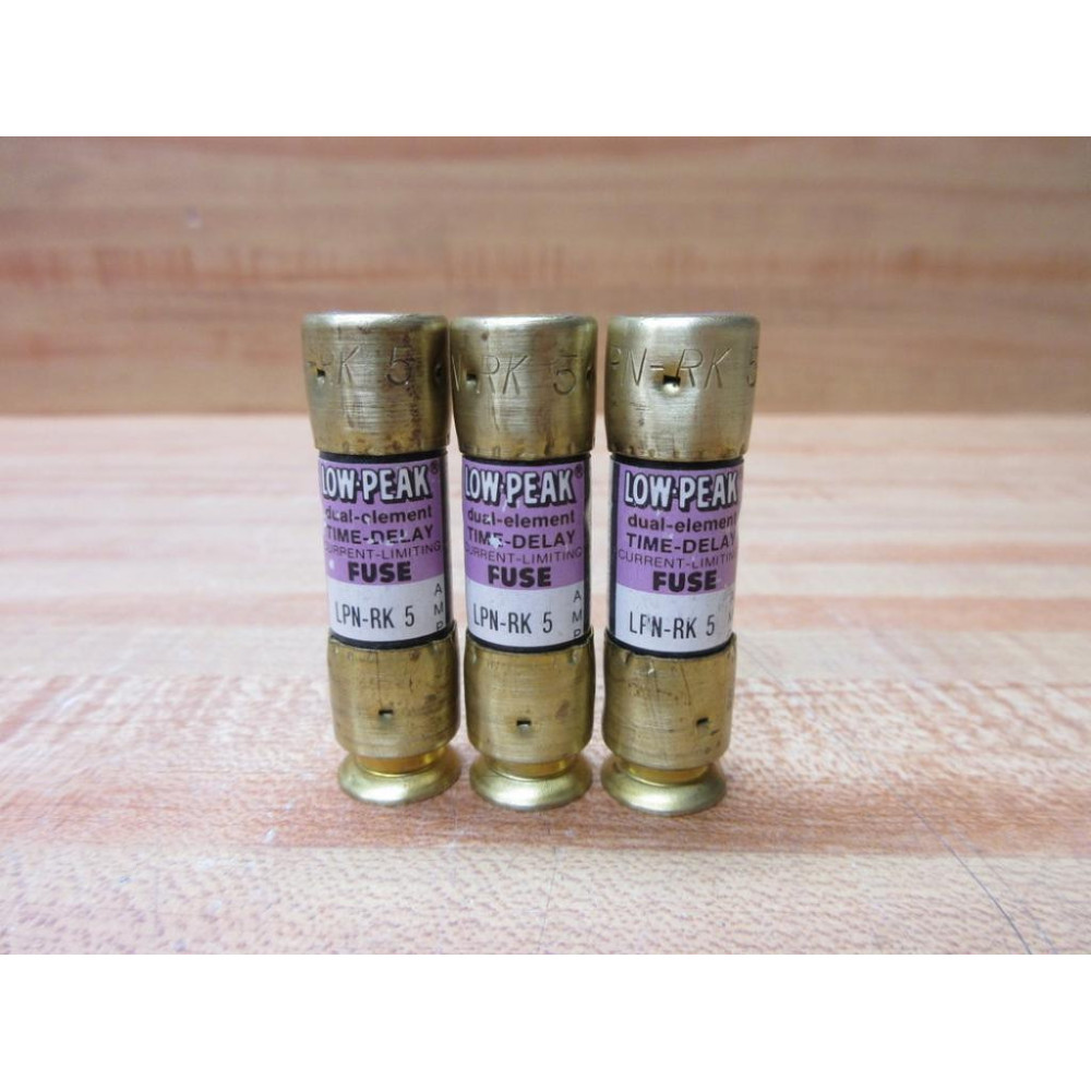 Buss LPN-RK-5 Bussmann Fuse LPNRK5 (Pack of 3) - New No Box
