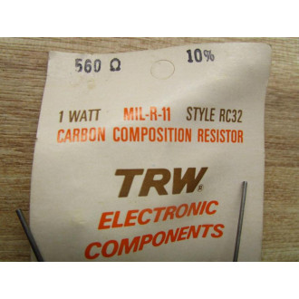 TRW Electronics Components MIL-R-11 Carbon Resistor 560Ω (Pack of 2)