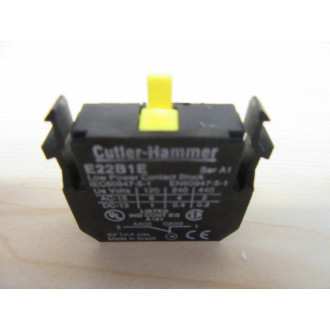 Cutler Hammer E22B1E Eaton Low Power Contact Block