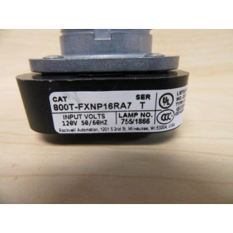 Allen Bradley 800T-FXNP16RA7 Red Button Core Only - New No Box