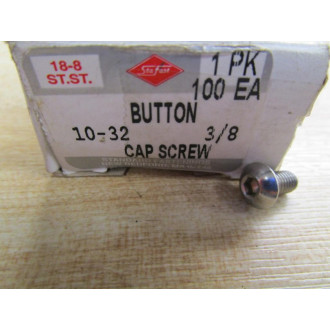 Standard Fasteners 10-32 Button Cap Screws (Pack of 100)