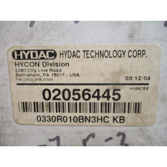 Hydac 02056445 Filter Element