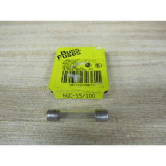 Buss AGC-15100 Bussmann Fuse Cross Ref 6F002 Fine Wire (Pack of 5)