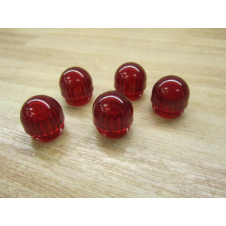 Dialight 132-0991 Red Lens Cap (Pack of 5) - New No Box