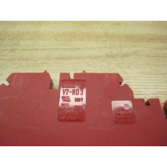 Sprecher+Schuh V7-RD3 Terminals Block V7RD3 Red (Pack of 15) - New No Box