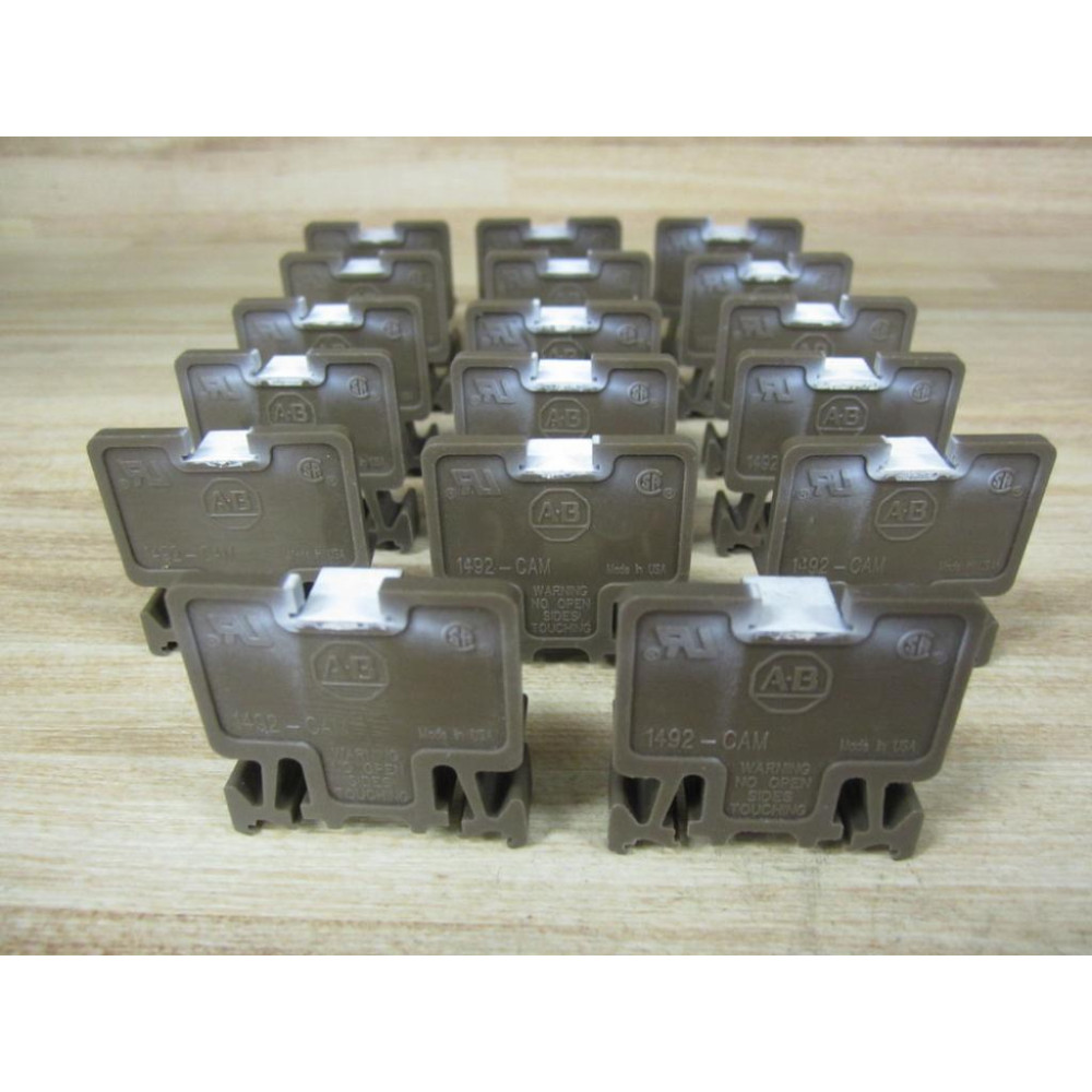 Allen Bradley 1492-CAM Block Brown 1492-CAM1LBR (Pack of 17) - New No Box