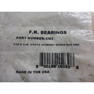 F.K. Bearings CM3 Rod End (Pack of 2)