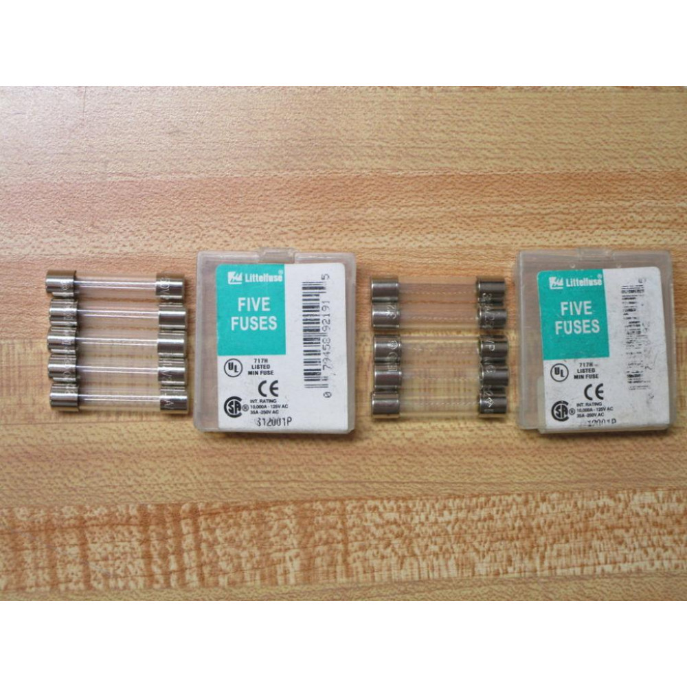 Littelfuse 0312001P Fuse Cross Ref 4XH40 312001 Jagged Wire Element (Pack of 10)