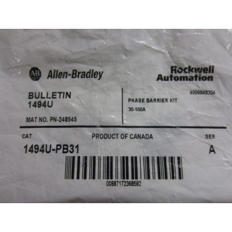 Allen Bradley 1491U-PB31 Phase Barrier 1491UPB31