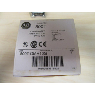 Allen Bradley 800T-QMH10G Push Button Switch