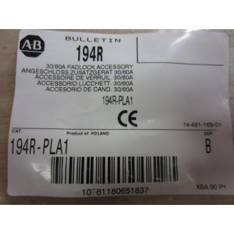 Allen Bradley 194R-PLA1 Disconnect Switch 194RPLA1 (Pack of 3)