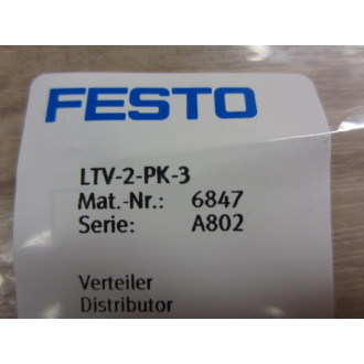 Festo LTV-2-PK-3 Distributor 6847