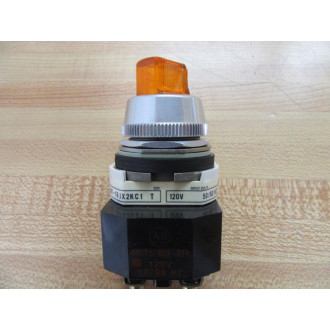 Allen Bradley 800T-16JX2KC1 Selector Switch Amber Knob