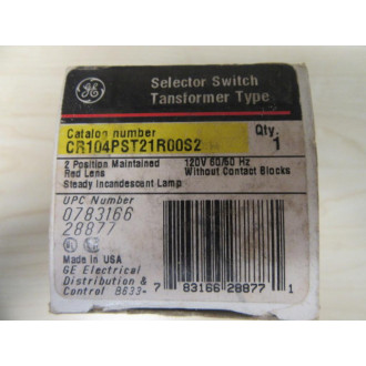 General Electric CR104PST21R00S2 Selector Switch
