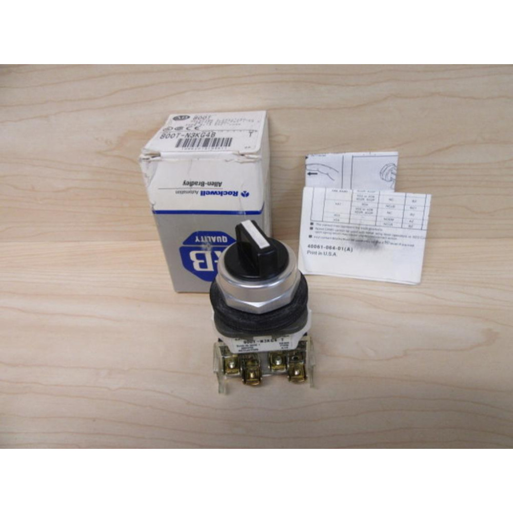 Allen Bradley 800T-N3KG4B Selector Switch