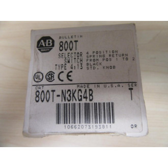 Allen Bradley 800T-N3KG4B Selector Switch