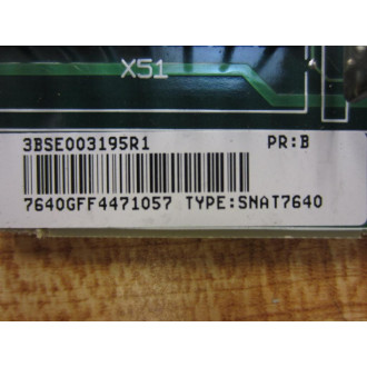 ABB SNAT7640 Controller Card 3BSE003195R1 - Used