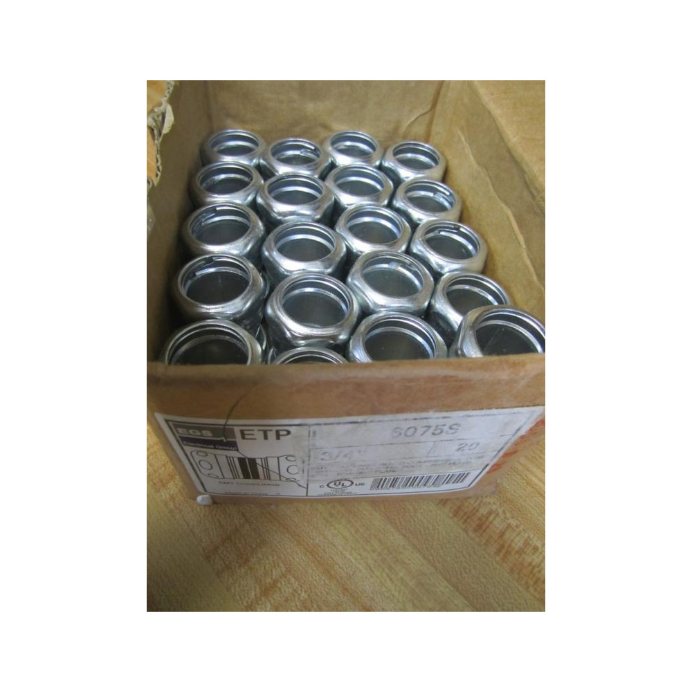 EGS Appleton 6075S EMT Coupling 34" (Pack of 20)