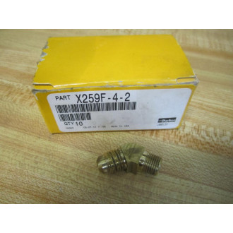 Parker X259F-4-2 Brass Fitting X259F42 (Pack of 10)