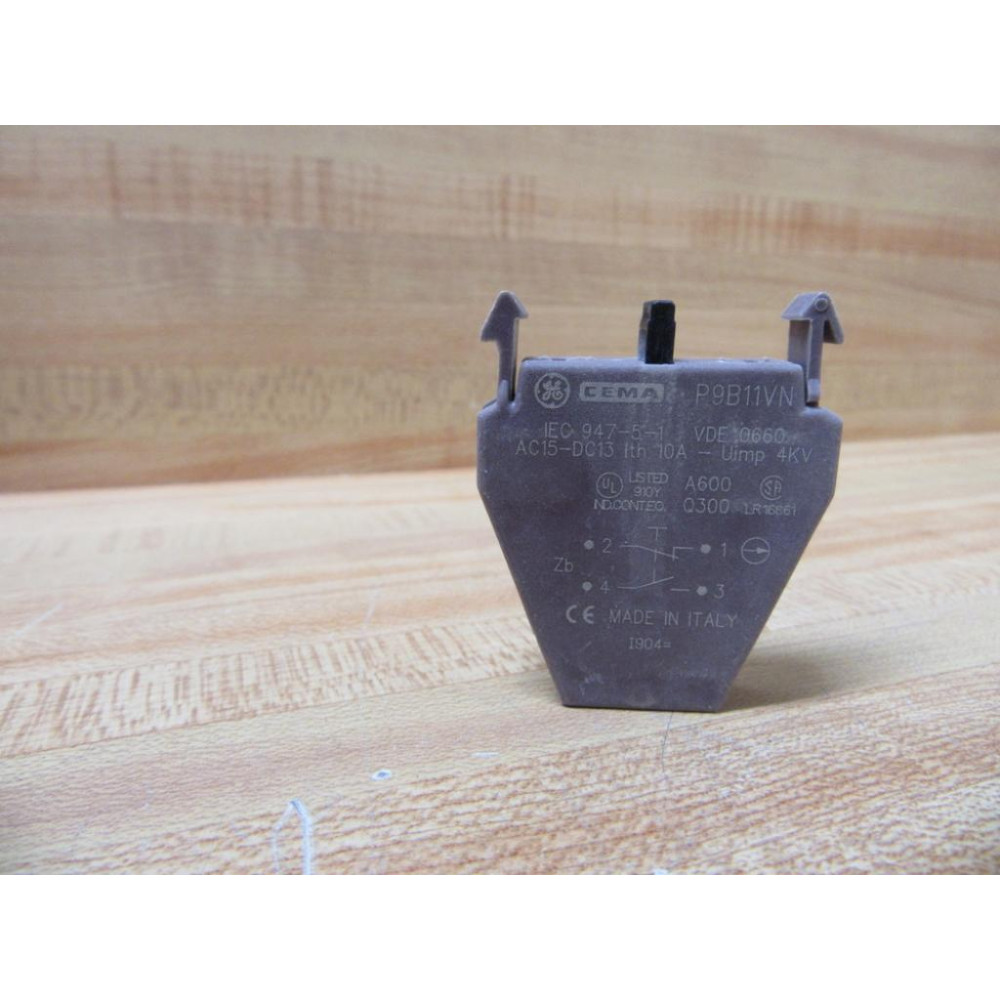 General Electric P9B11VN GE Cema Contact Block 187000 - Used