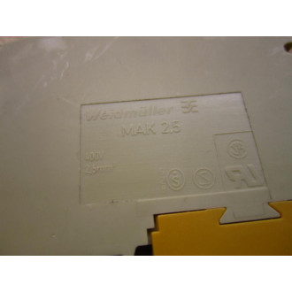 Weidmuller MAK-2.5 Terminal Block MAK25 1615270000 (Pack of 2) - New No Box