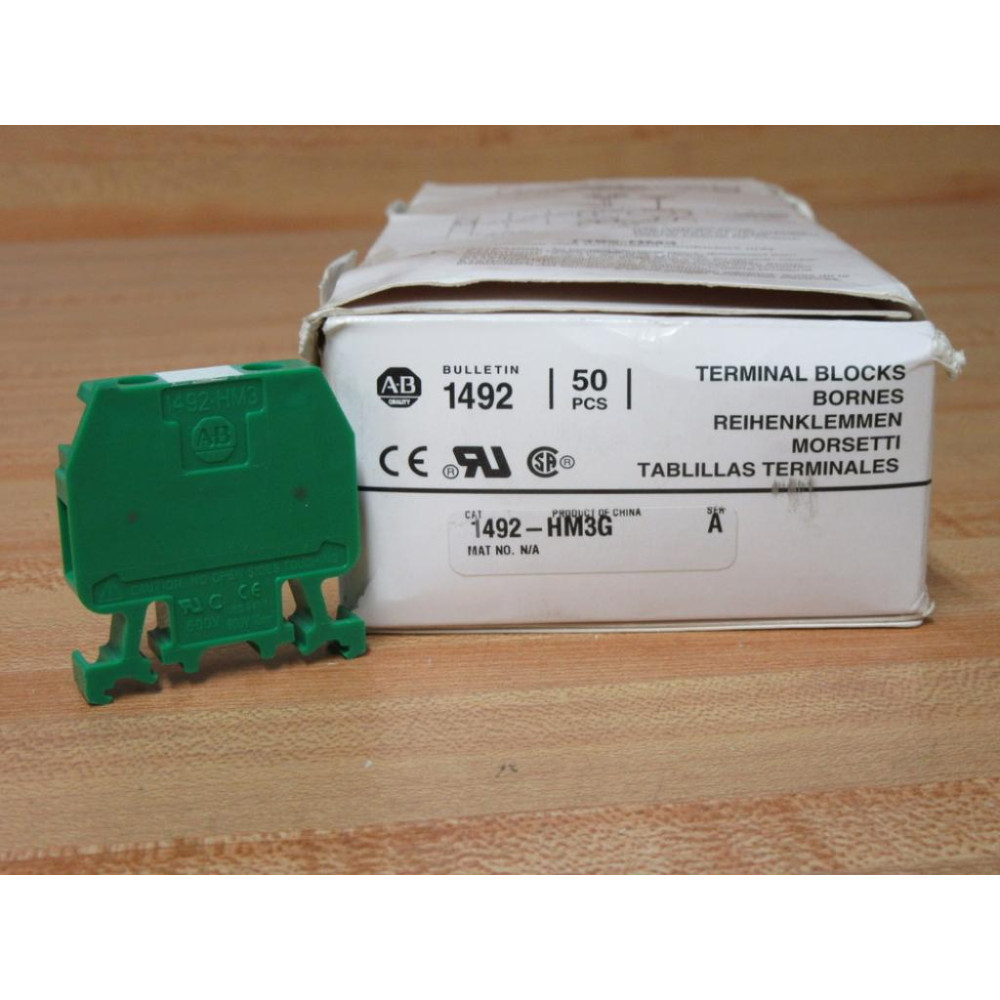 Allen Bradley 1492-HM3G Terminal Blocks 1492HM3G (Pack of 11)