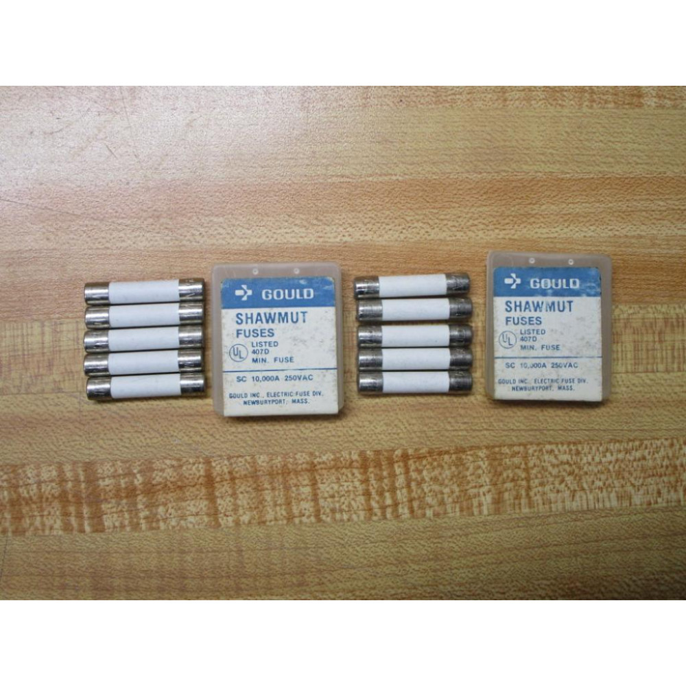Gould Shawmut Ferraz Mersen GAB12 Fuse Cross Ref 5LAP4 White (Pack of 10)