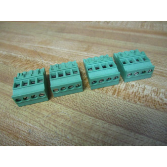 Phoenix Contact MVSTB-2.5-5.08-4-GRN Terminal Block MVSTB255084GRN (Pack of 4) - Used