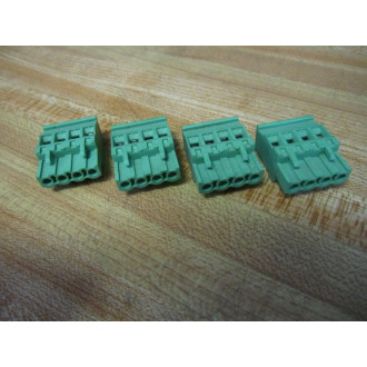 Phoenix Contact MVSTB-2.5-5.08-4-GRN Terminal Block MVSTB255084GRN (Pack of 4) - Used
