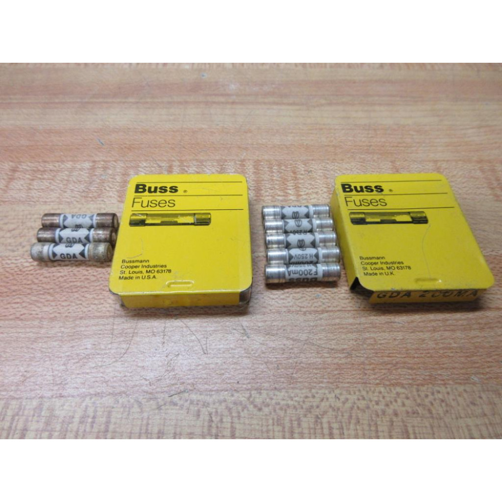 Buss GDA-200MA Bussmann Fuse Cross Ref 1CC41 (Pack of 8)
