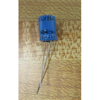 CDE 230 Capacitor 33UF 25V (Pack of 5) - New No Box