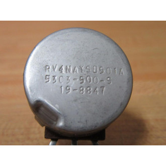Clarostat RV4NAYSD501A Potentiometer 53C3-500-S - New No Box