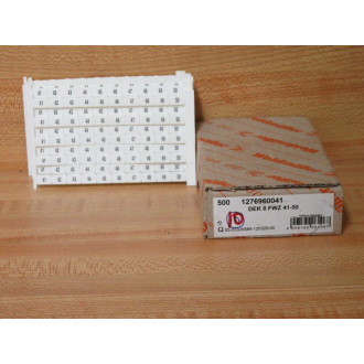 Weidmuller 1276960041 Terminal Marker (Pack of 10)