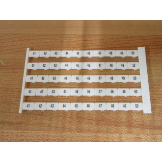 Weidmuller 1276960041 Terminal Marker (Pack of 10)