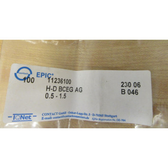 Epic 11236100 Crimp H-D BCEG AG 0.5-1.5 (Pack of 100)