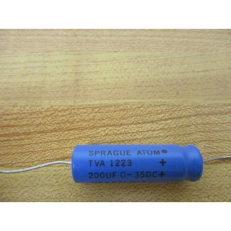 Sprague TVA 1223 Capacitors TVA1223 200UF 0-35DC Blue 200uF 0-35VDC (Pack of 5) - New No Box
