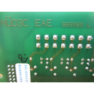 EAE MUO3C Circuit Board MU03C 983060 wA 4-Screw Terminal Block - Used