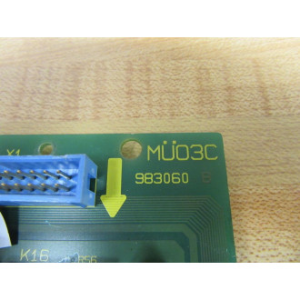 EAE MUO3C Circuit Board MU03C 983060 Broken Resistor - Parts Only
