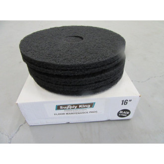 Supply King BWK 4016BLA Standard Stripping Floor Pads 16" (Pack of 75)