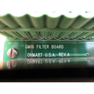Ohmart GM16 Filter Board ONX-1 WTerminal Cover - Used