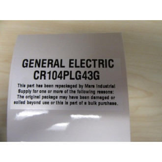 General Electric CR104PLG43G Pilot Light