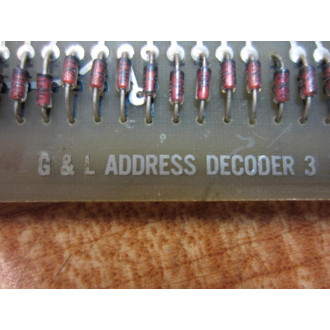 Giddings & Lewis 501-09803-00 Address Decoder 3 502-02184-00 - Used