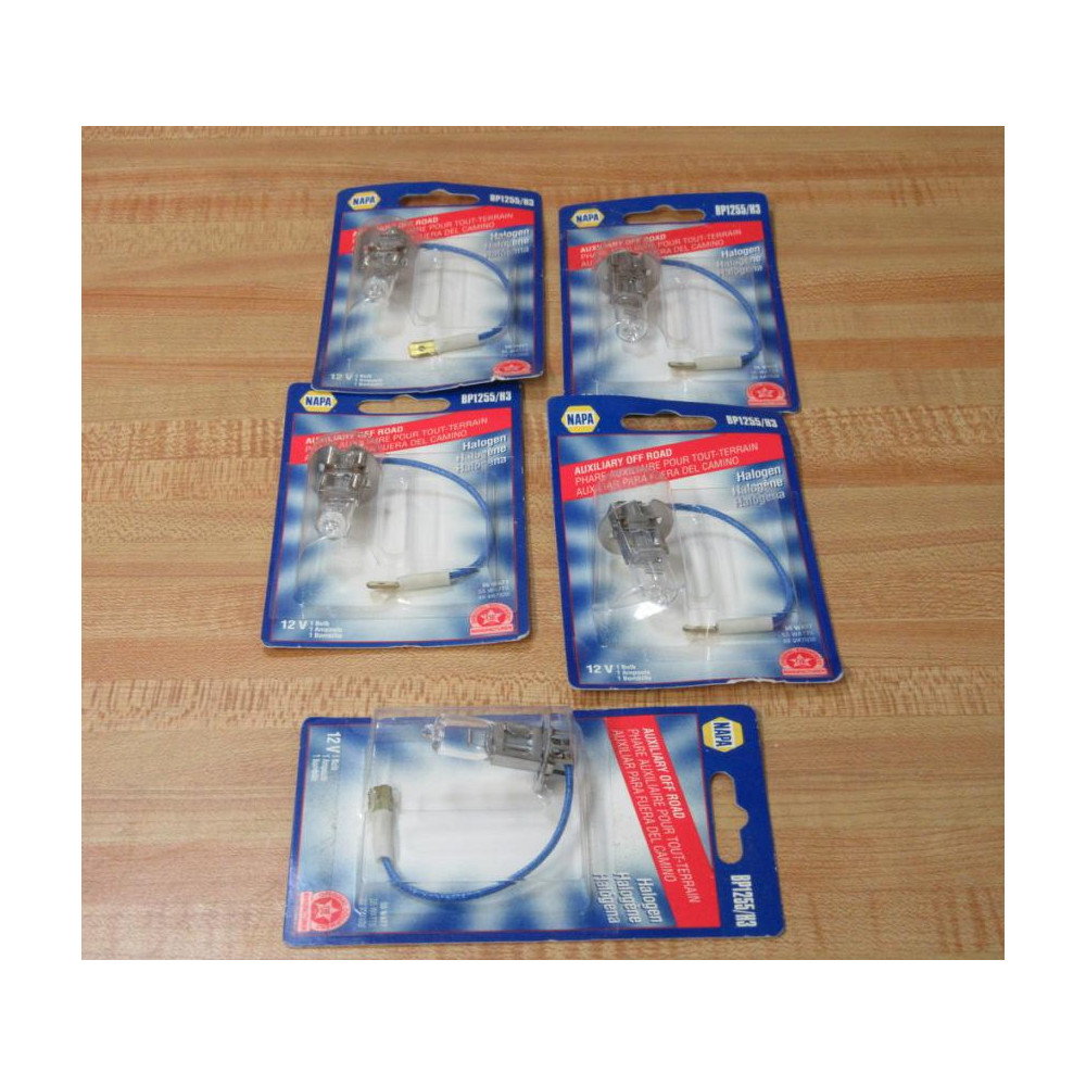 Napa BP1255H3 Auxiliary Off Road Bulb BP1255H3 (Pack of 5)
