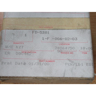 Intrupa FD-5381 Wheel Cylinder Kit CR 080442