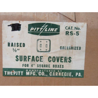 Thepitt RS-5 4"Square Box Surface Cover RS5 (Pack of 35)