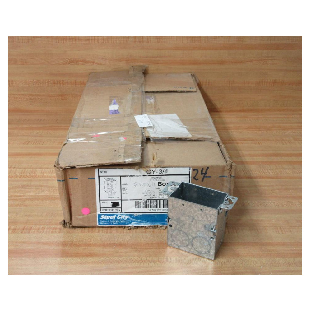 Steel City CY-34 Gangble Switch Box CY34 (Pack of 24)